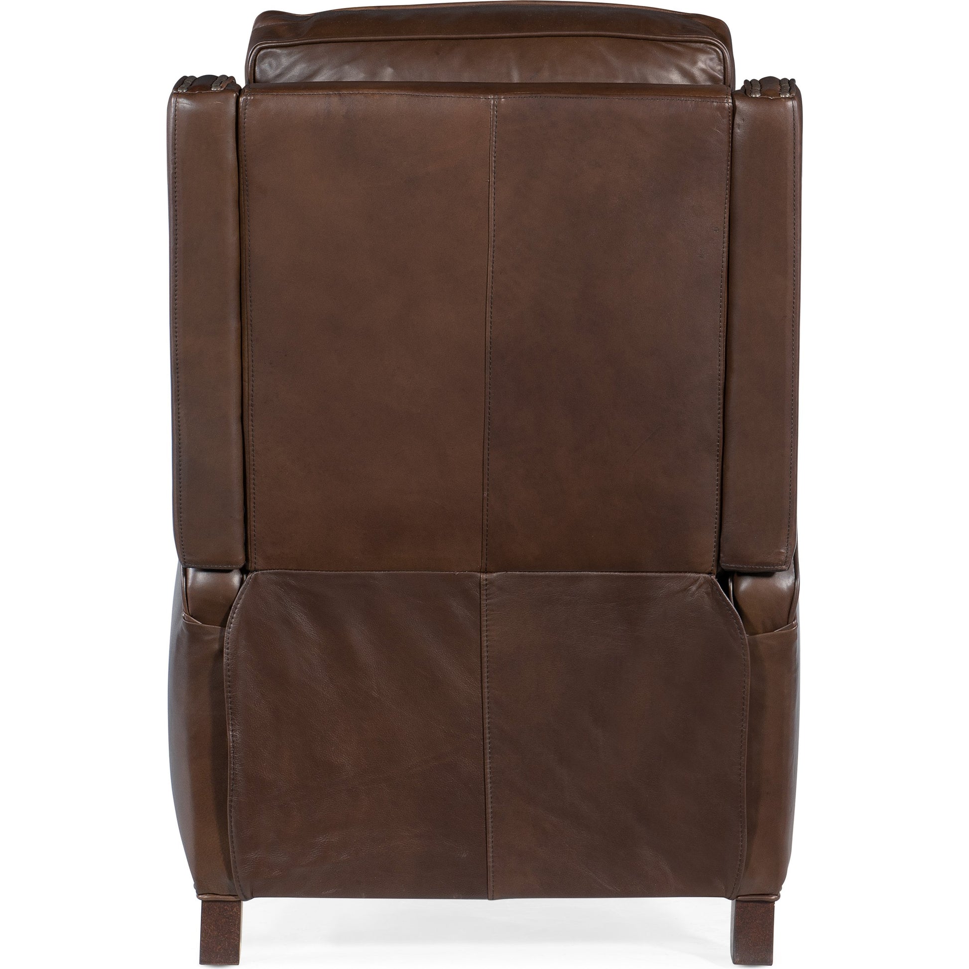 Rylea Recliner by Hooker Furniture. Made from leather in a traditional style.