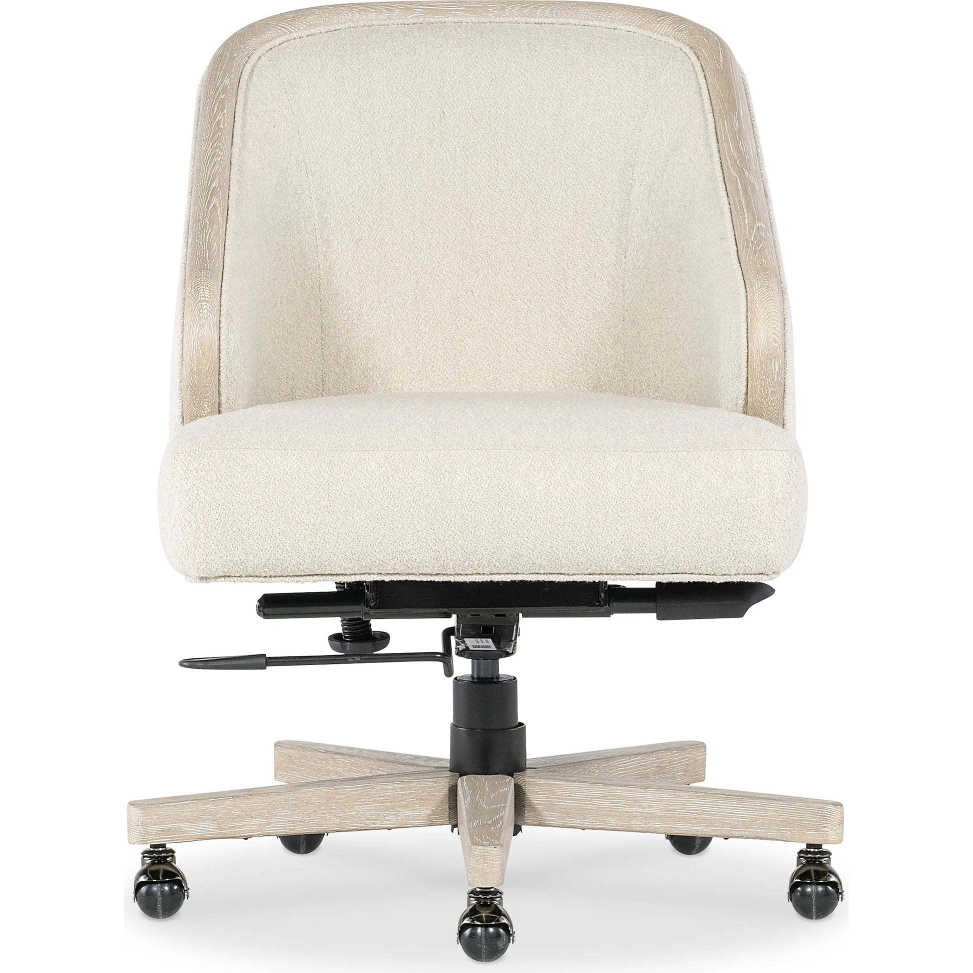 Paloma Executive Swivel Tilt Chair by Hooker Furniture in beige. Made from 83% polyester, 17% acrylic in a modern style.