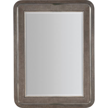 Modern Mood Raffia Landscape Mirror by Hooker Furniture. Made from wood, mirror, metal, raffia in a modern style.