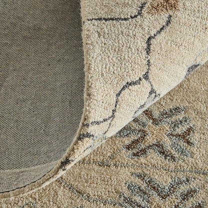 Springfield Transitional & Botanical SPF8A48F Rug by Feizy in ivory, tan, gray. Made from wool in a unique style.