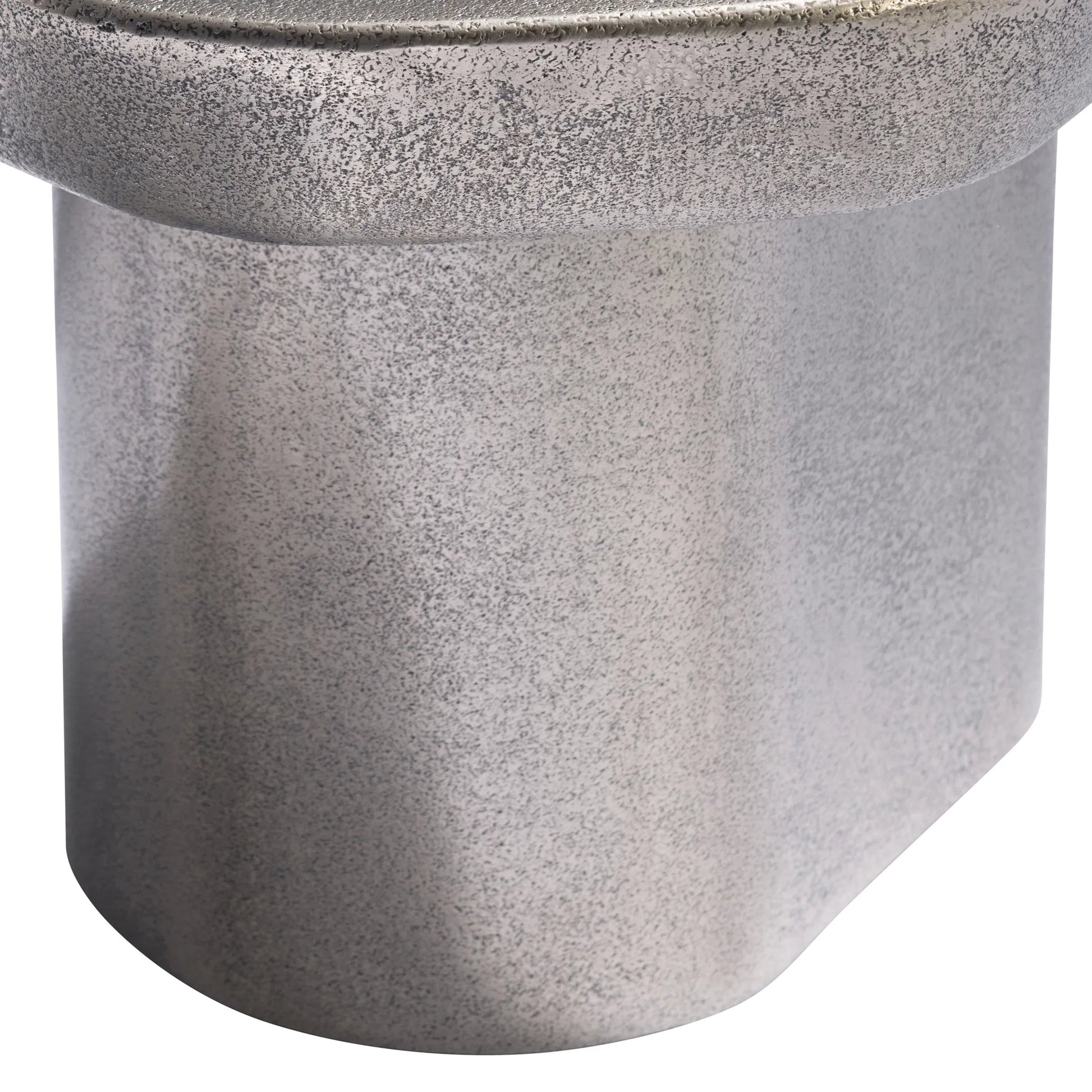 Clawson Cocktail Table by Bernhardt in graphite. Made from aluminum in a modern style.