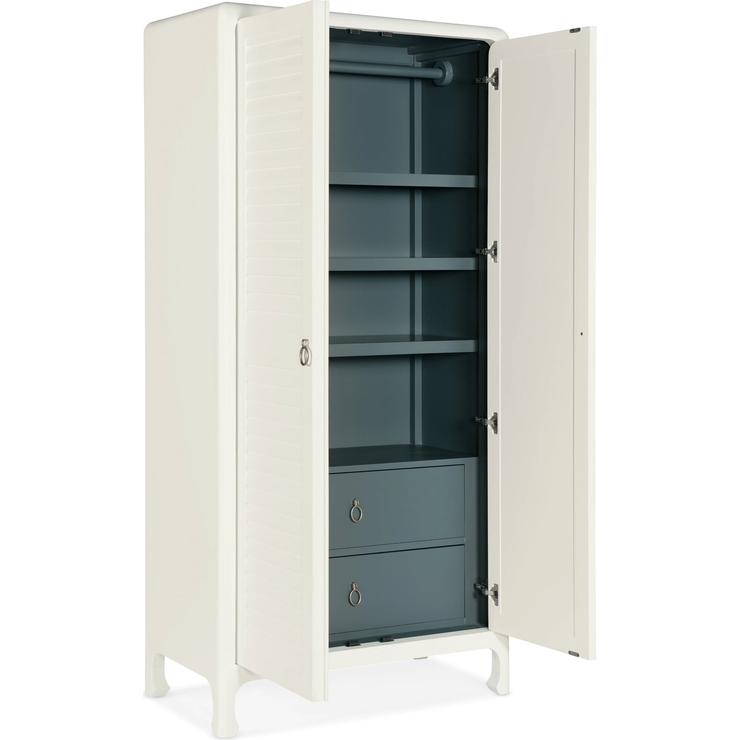002 SI-1900851 | Additional Silo | Serenity Cape May Wardrobe by Hooker Furniture in shell, champagne. Made from maple veneers in a modern style.