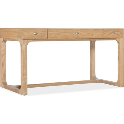 Documents Writing Desk by Hooker Furniture in brown and light natural pecan finish. Made from pecan veneers in a transitional style.