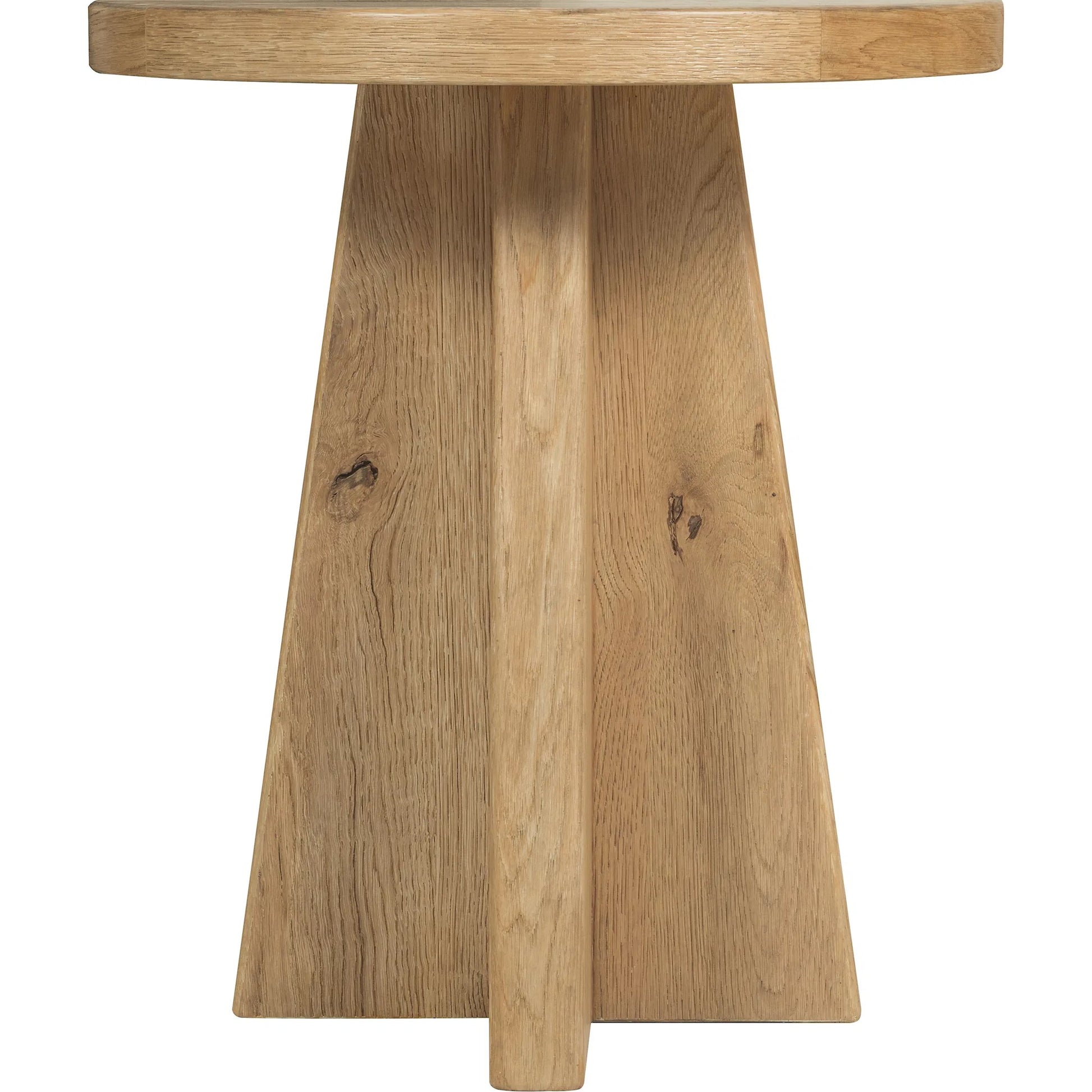 Driftwood Round End Table by Hooker Furniture. Made from unique in a transitional style.