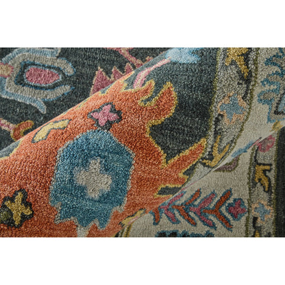 Springfield Traditional & Botanical SPF8A47F Rug by Feizy in gray, ivory, blue. Made from wool in a unique style.