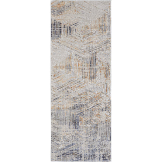 Laina Transitional Rug - 39G6F by Feizy in tan, ivory, gray. Made from unique in a unique style.