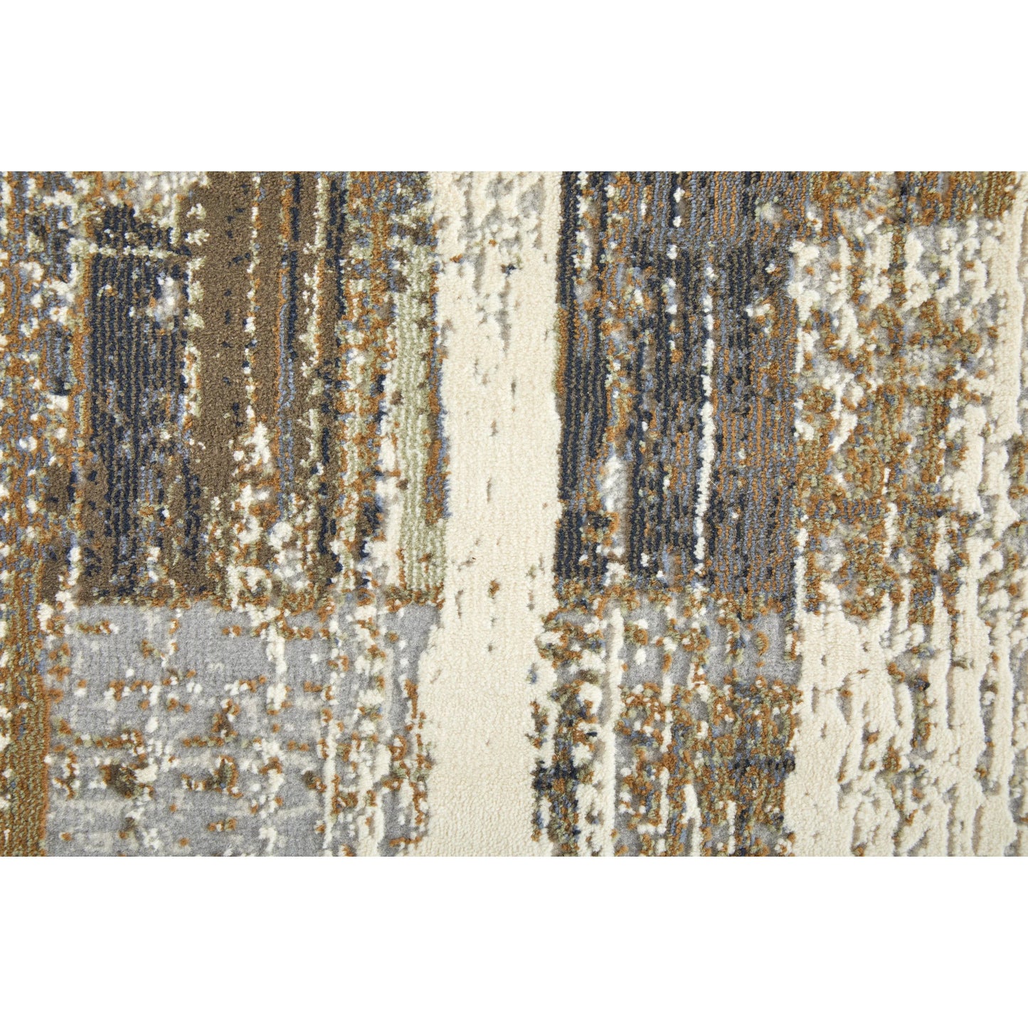 005 SI-2518381,SI-2518382 | Closeup | Mandana CME39LYF Rug by Feizy in brown, ivory. Made from polyester, polypropylene in a unique style.