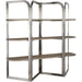 Modern Mood Etagere by Hooker Furniture. Made from oak veneers, metal in a modern style.