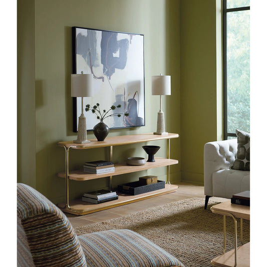 Banyon Bay Console Table by Hooker Furniture in light wood. Made from unique in a unique style.