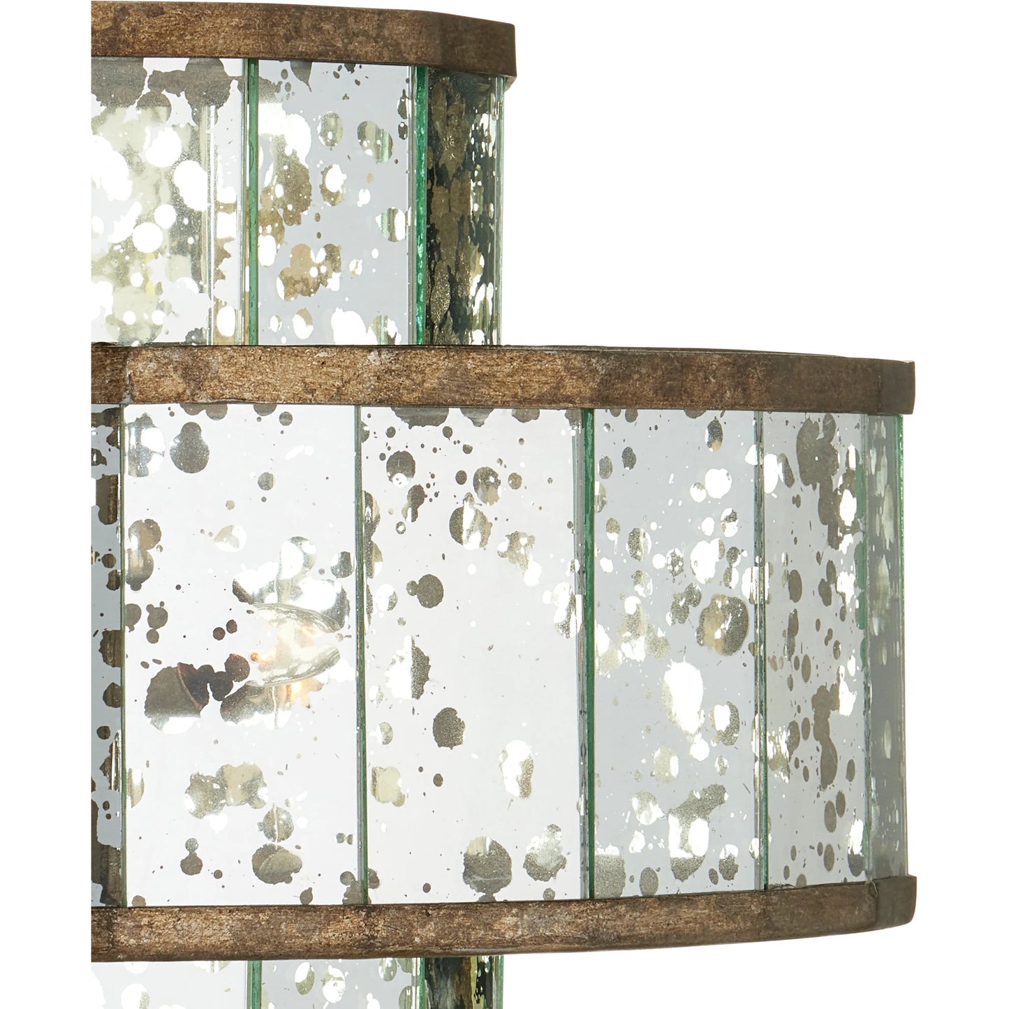014 S-223915 | Closeup | Fantine Chandelier by Currey and Company. Made from wrought iron, glass in a traditional style.