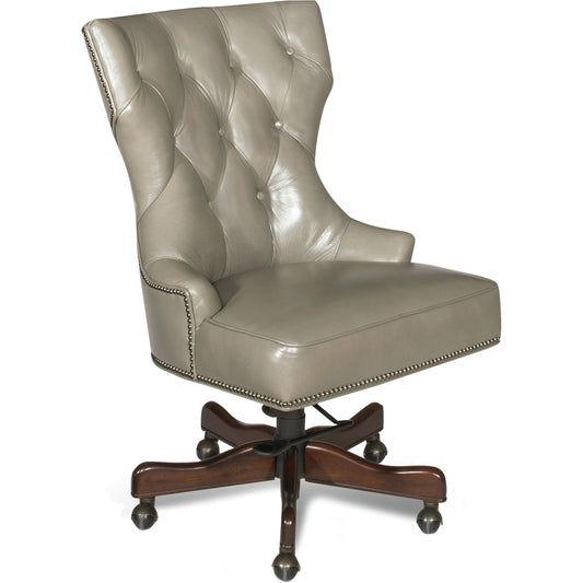 Primm Executive Chair by Hooker Furniture in alfresco baca. Made from leather in a unique style.