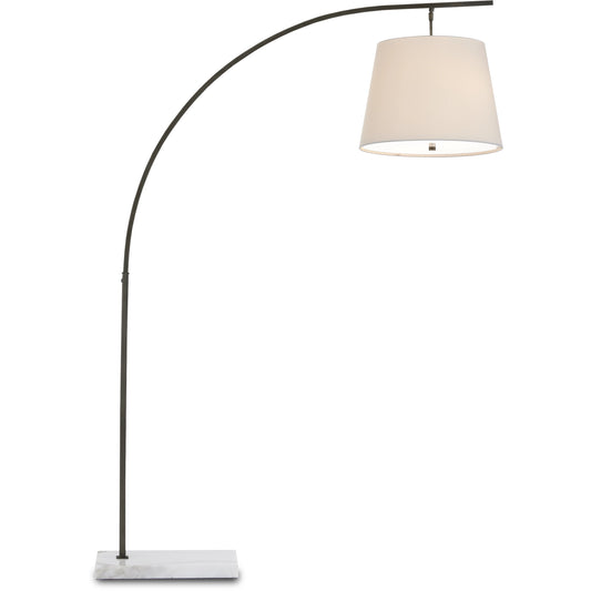 Cloister Floor Lamp by Currey and Company. Made from metal, marble, acrylic diffuser in a modern style.