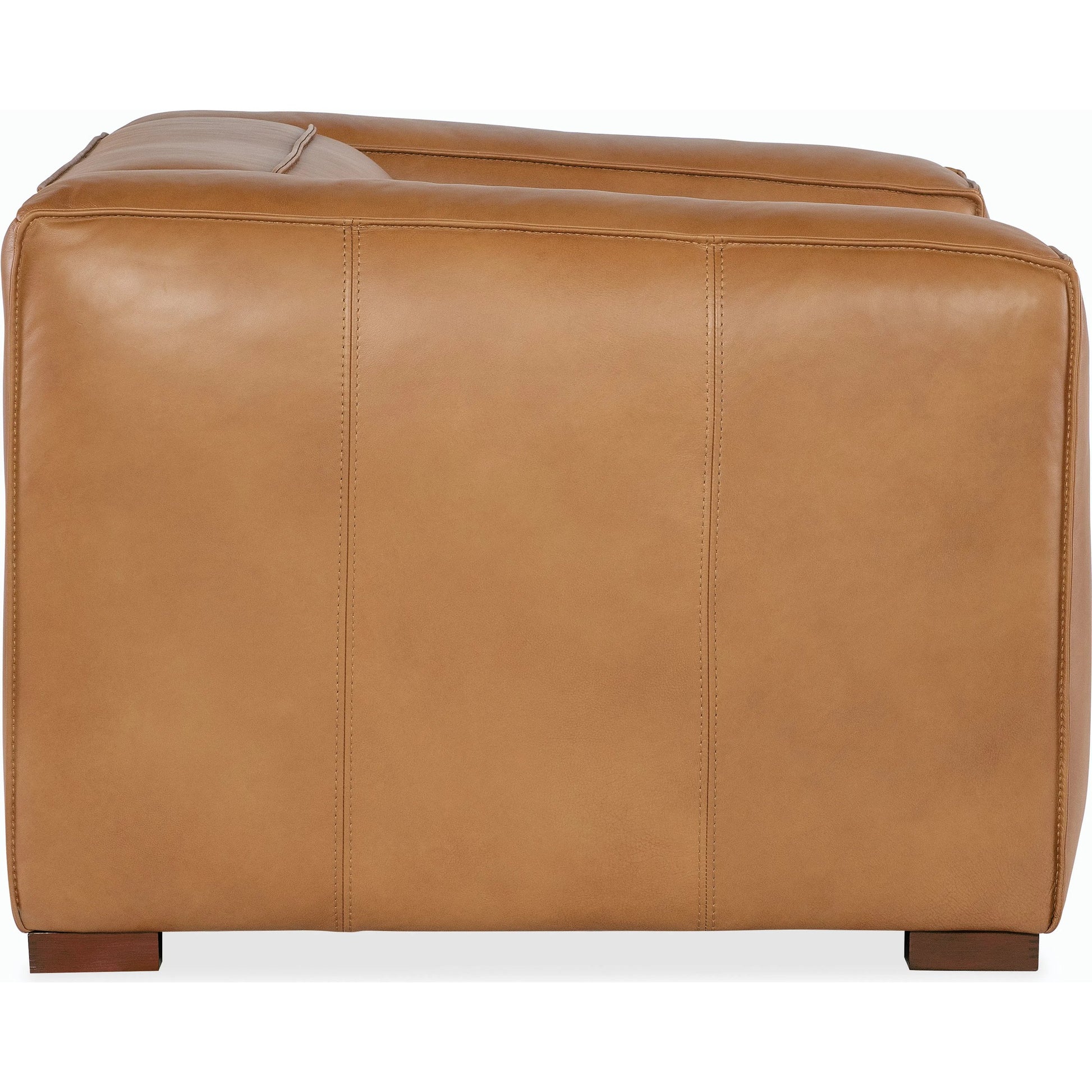 Maria Chair by Hooker Furniture in brown. Made from leather in a modern style.