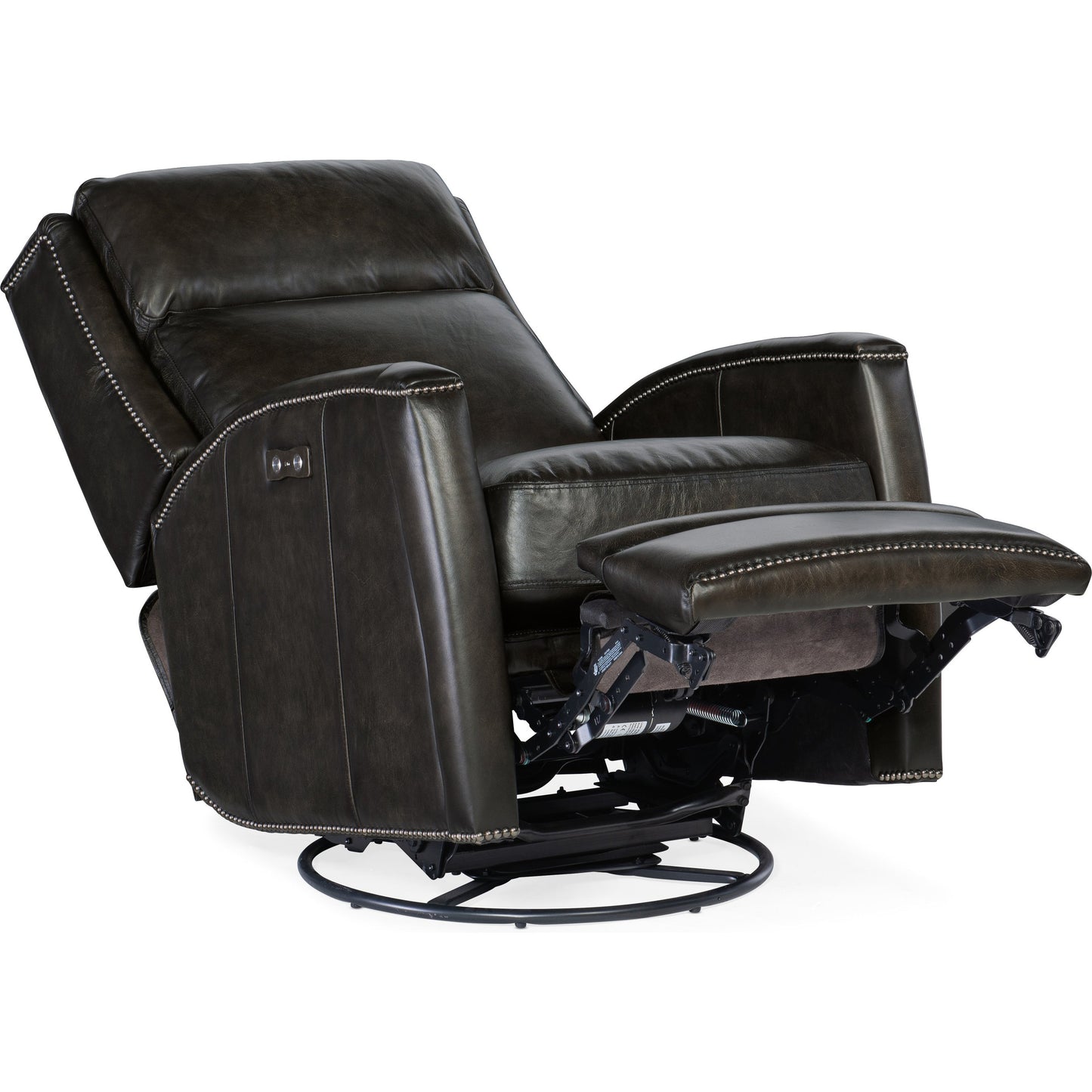 005 SI-1748815 | Additional Silo | Declan Power Swivel Glider Recliner by Hooker Furniture in brindisi trinita. Made from leather in a traditional style.
