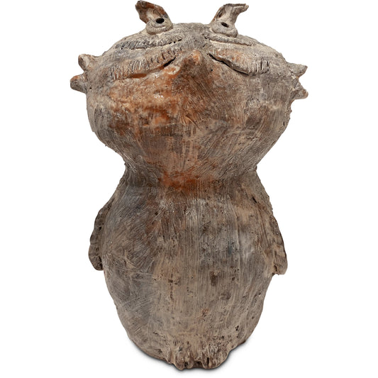 Hoot Owl by Currey and Company in reactive finish (color may vary). Made from terracotta in a transitional style.