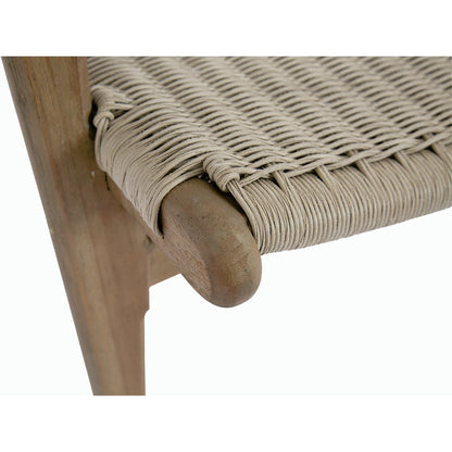 Coastal Outdoor Teak Cushionless Accent Chair by Sunset West in teak. Made from teak in a coastal style.