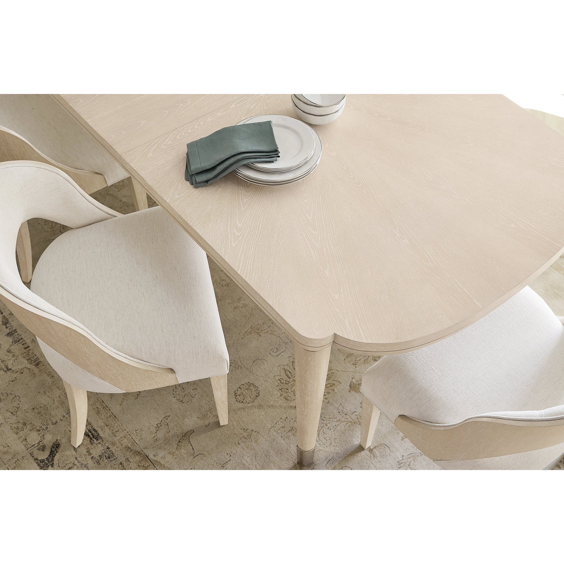 Nouveau Chic Side Chair (Set of 2) by Hooker Furniture in nomad snow and sandstone. Made from oak veneers, fabric in a modern style.