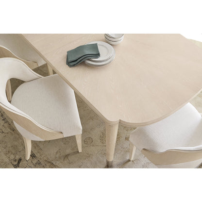 Nouveau Chic Side Chair (Set of 2) by Hooker Furniture in nomad snow and sandstone. Made from oak veneers, fabric in a modern style.