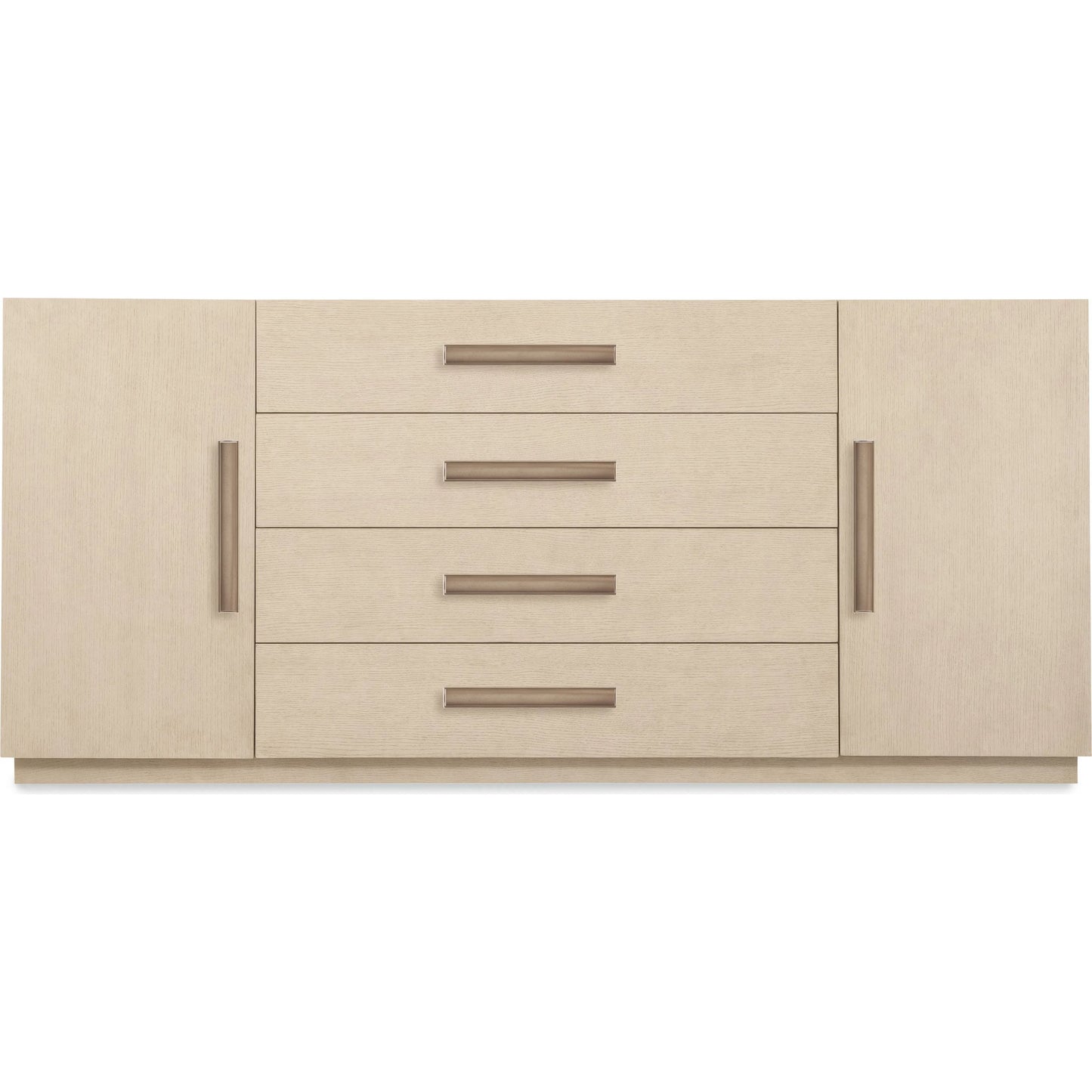 002 SI-2353959 | Additional Silo | Westwood Buffet by Hooker Furniture in light wood and polished limestone. Made from oak veneers in a transitional style.