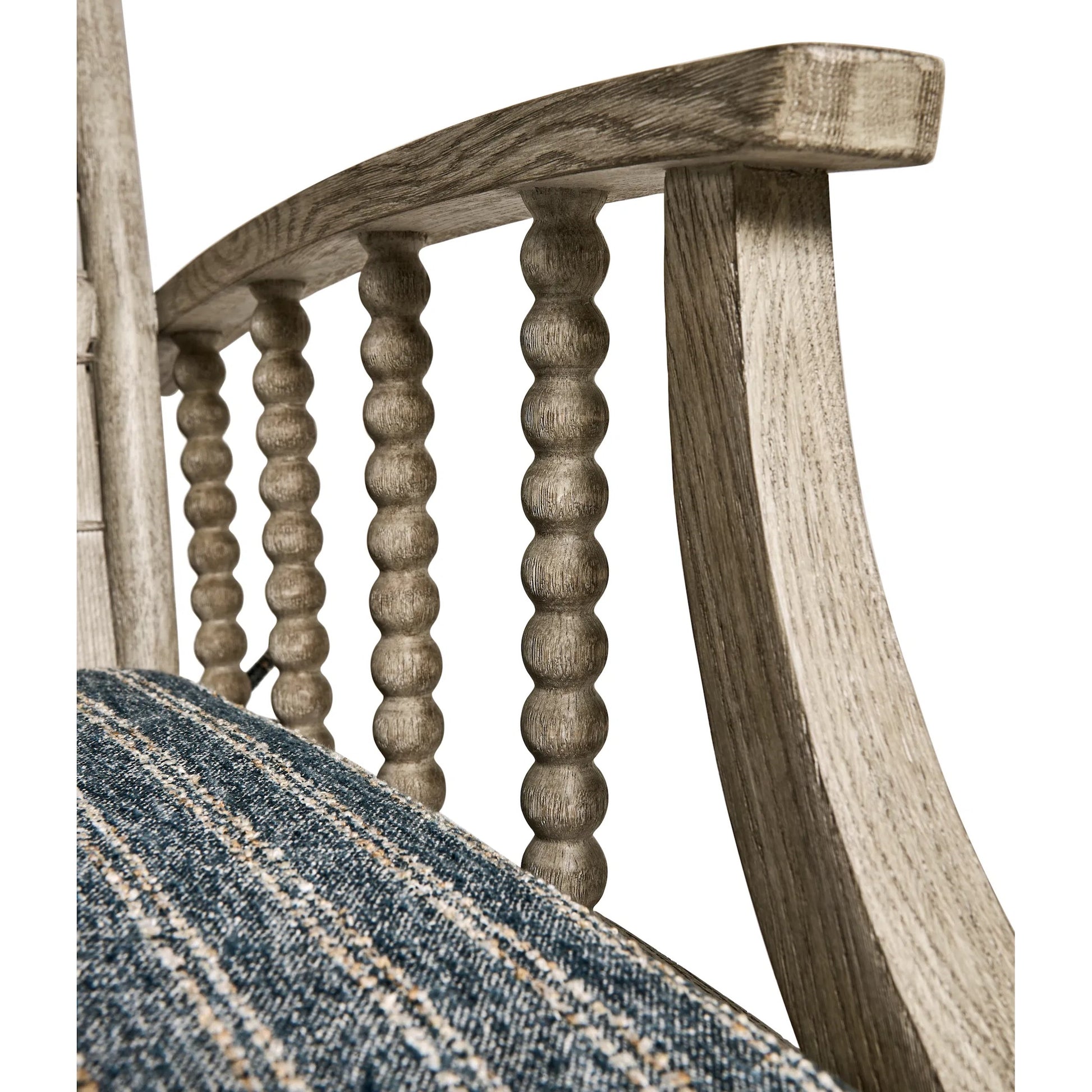 Whitby Lounge Chair by Jonathan Charles in grey and greyed oak. Made from oak, fabric, rope in a cottage & farmhouse style.
