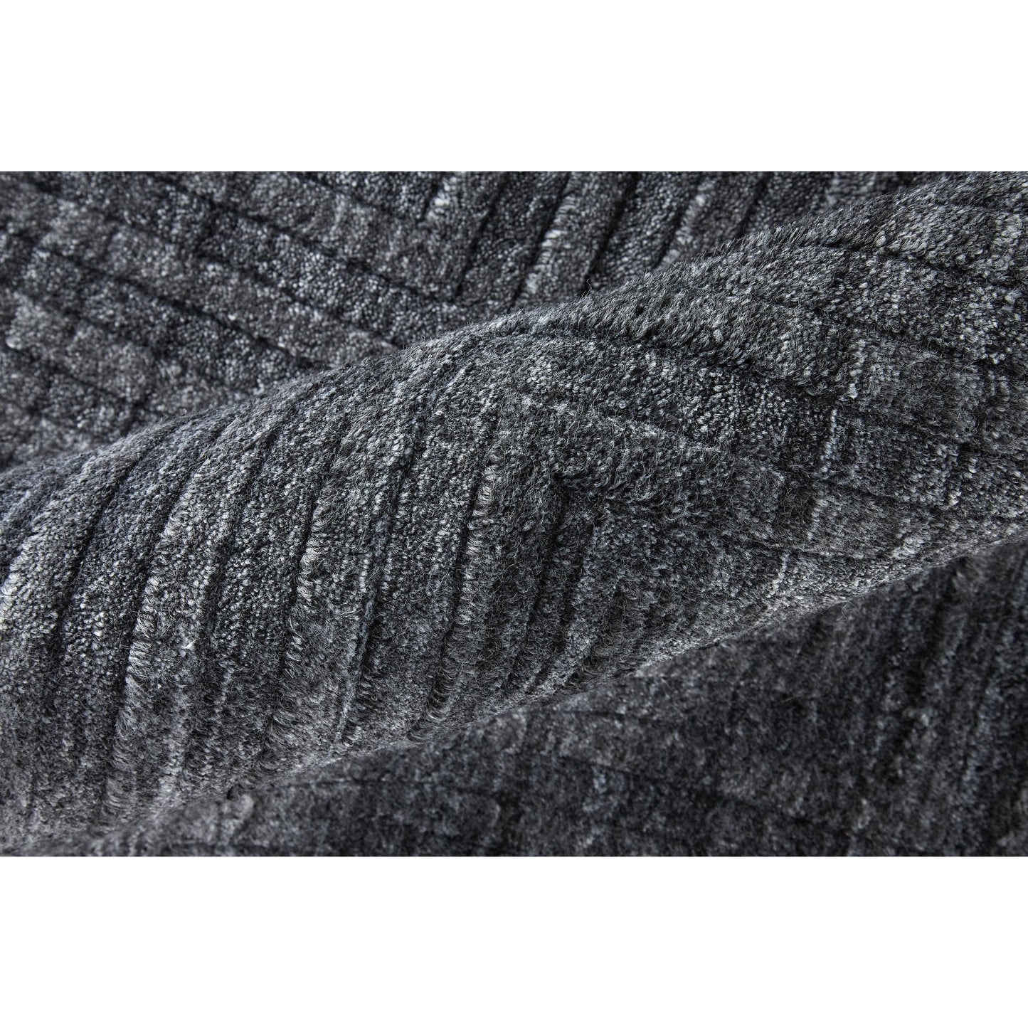 014 SI-1942987,SI-1942988,SI-1942989,SI-1942990,SI-1942991 | Closeup | Redford Transitional Solid Rug - 8670F by Feizy. Made from 70% viscose, 30% wool in a unique style.