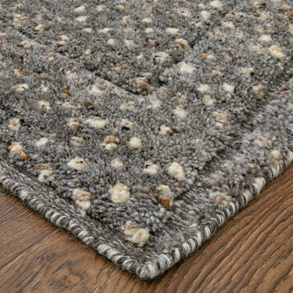 Dering Polka Dots Rug - T27T6042 by Thom Felicia by Feizy Rugs in gray, tan, taupe. Made from wool in a unique style.
