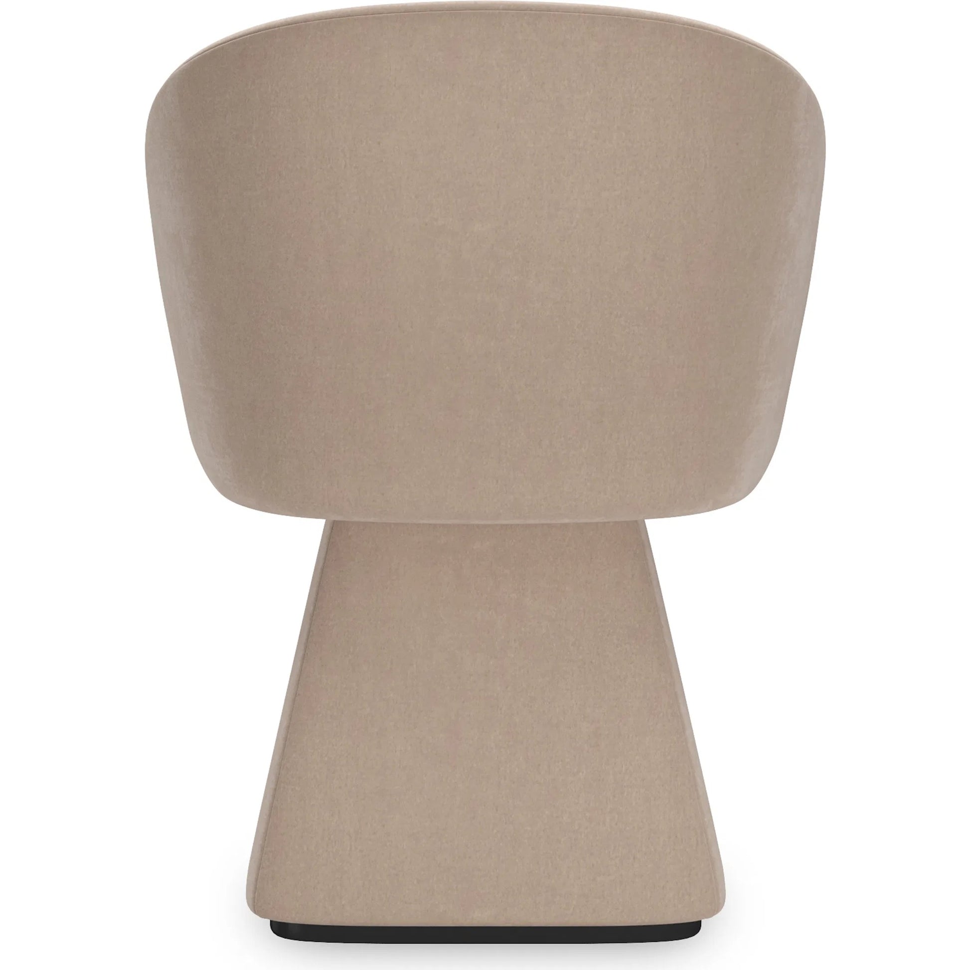 Vuelta Swivel Chair by Caracole in taupe and almost black. Made from asian hardwood in a unique style.