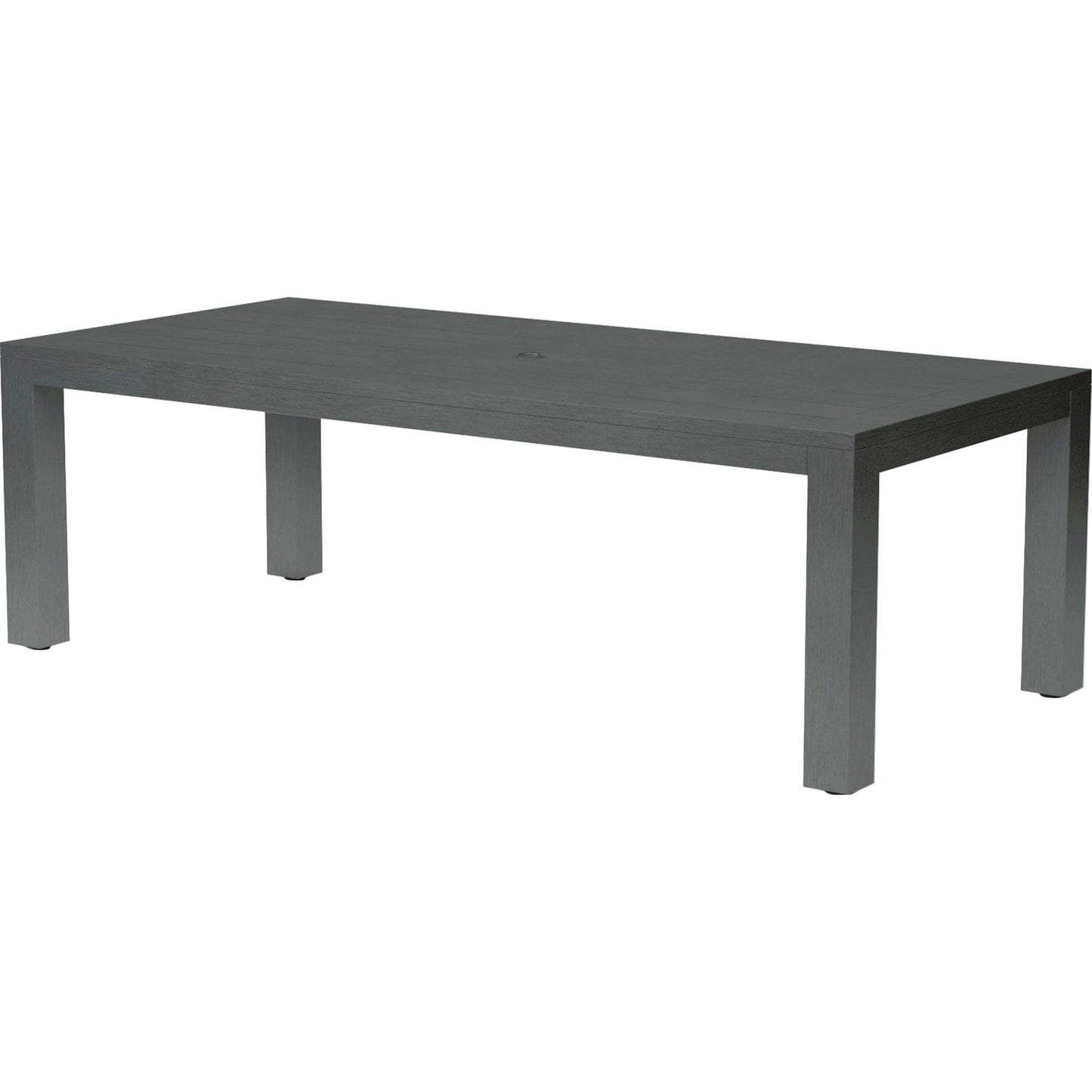 001 SI-2166992 | Primary Silo | Redondo Outdoor 90" Dining Table by Sunset West in slate. Made from aluminum in a modern style.
