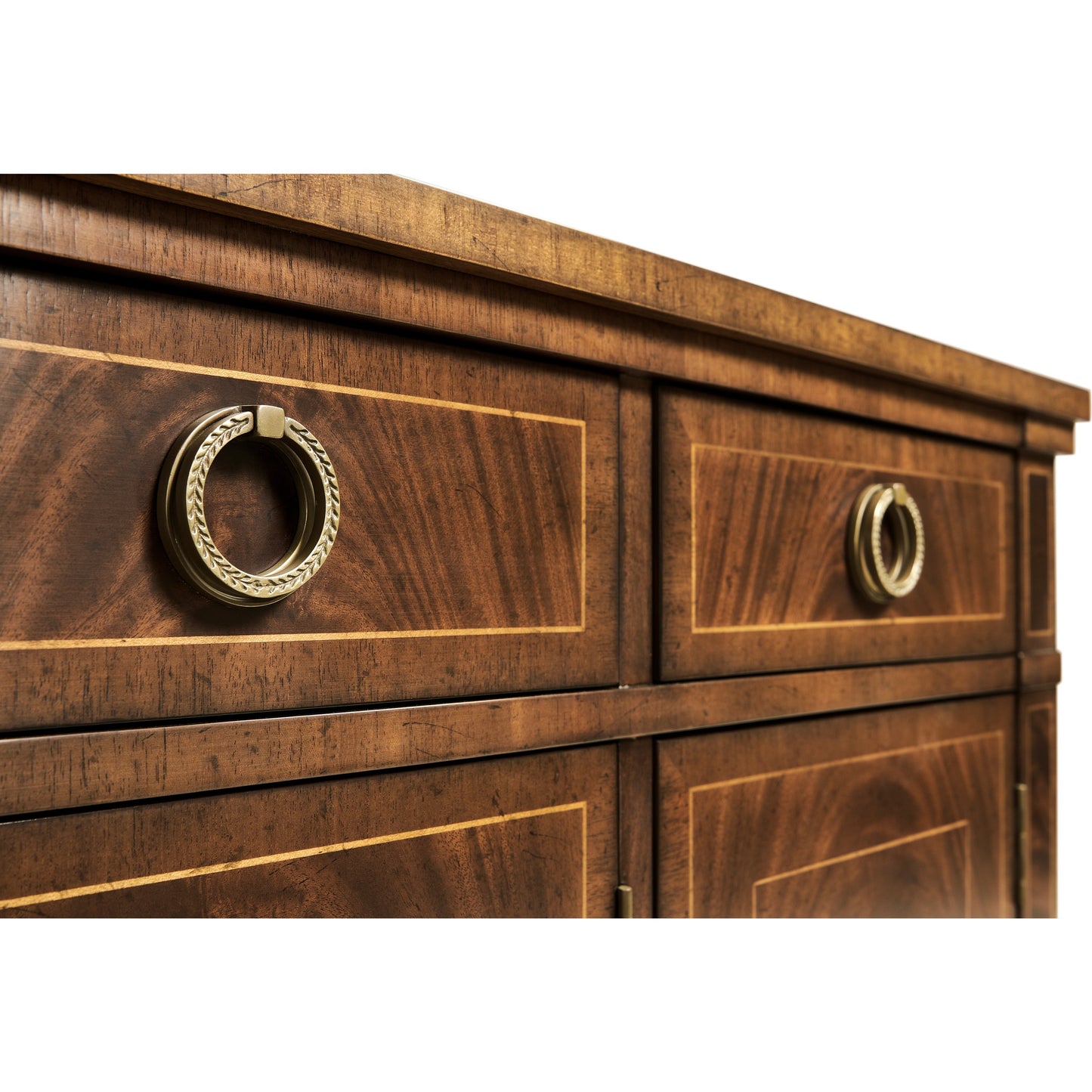 007 SR-846112 | Additional Silo | Buckingham Regency Style Mahogany Credenza by Jonathan Charles in brown and medium antique mahogany. Made from acacia in a traditional style.