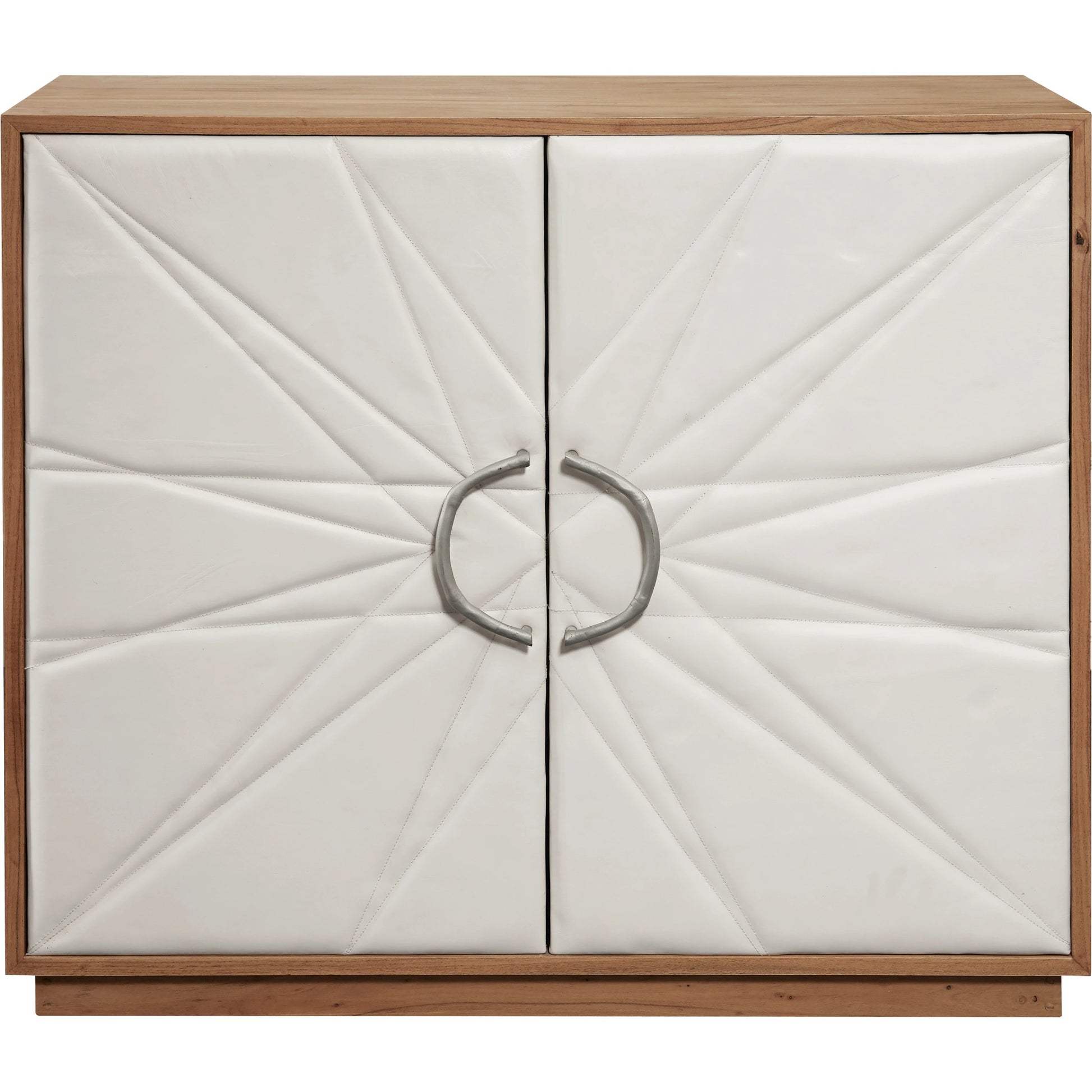 Two Door Leather Chest by Pulaski Furniture in natural honey. Made from solid woods, mdf, veneers in a modern style.