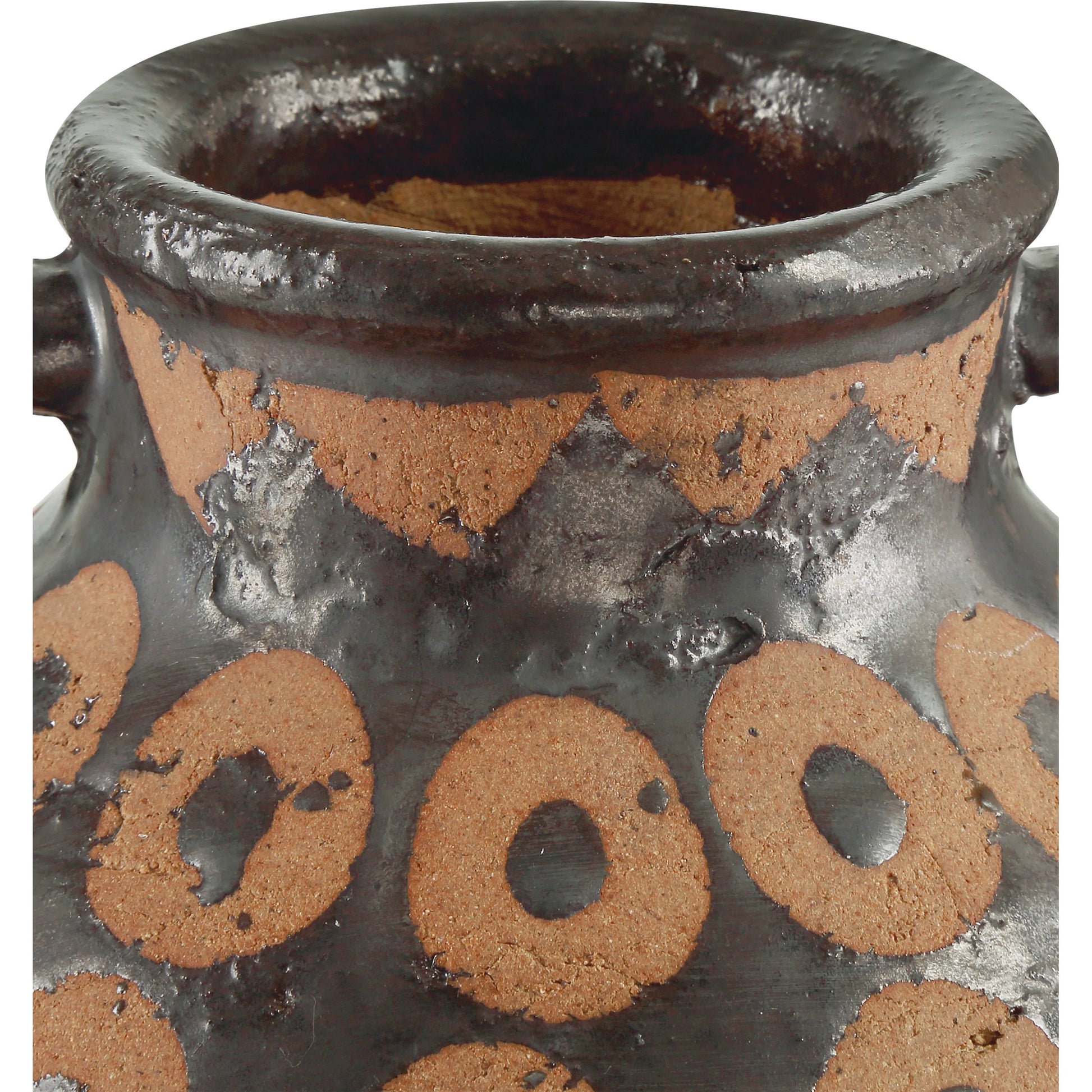 Nought Vase Set by Currey and Company in black, brown. Made from terracotta in a eclectic & global style.