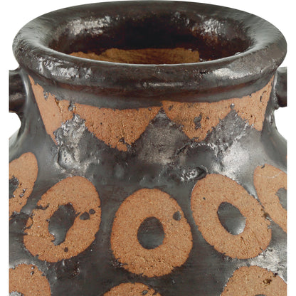 Nought Vase Set by Currey and Company in black, brown. Made from terracotta in a eclectic & global style.