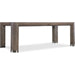 Modern Mood Leg Dining Table by Hooker Furniture. Made from oak veneers, metal in a modern style.