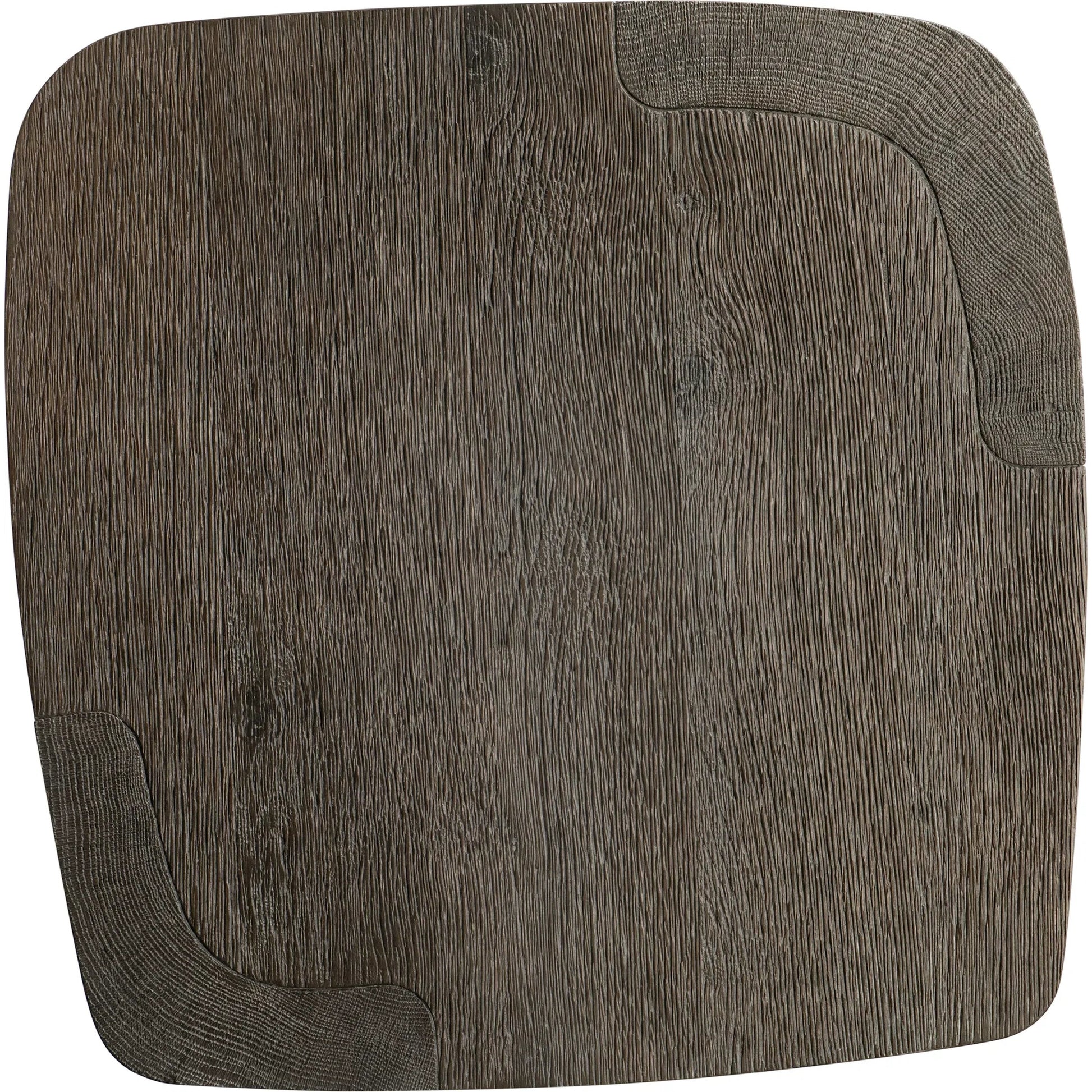 Boyle Side Table by Bernhardt in porcini. Made from wood in a transitional style.