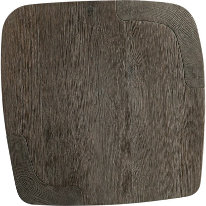 Boyle Side Table by Bernhardt in porcini. Made from wood in a transitional style.