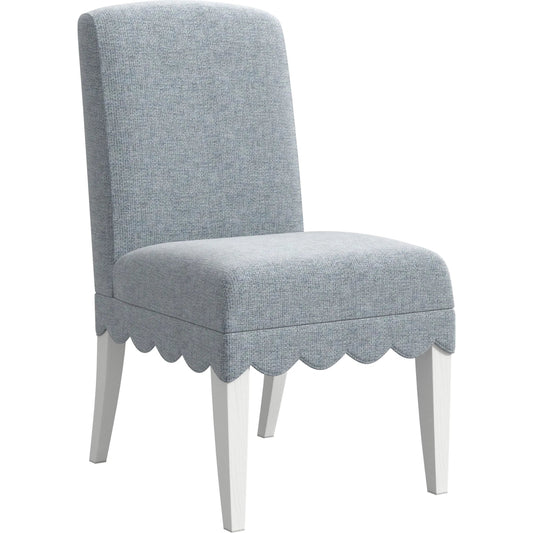 Haven Upholstered Side Chair (Set of 2) by A.R.T. Furniture in sea blue and warm white. Made from parawood solids, oak veneer in a unique style.