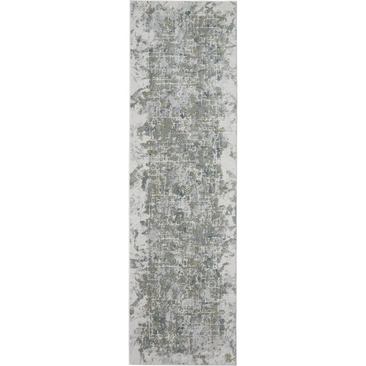 Atwell Transitional Rug - 3146F by Feizy in green, gray, ivory. Made from polypropylene in a unique style.
