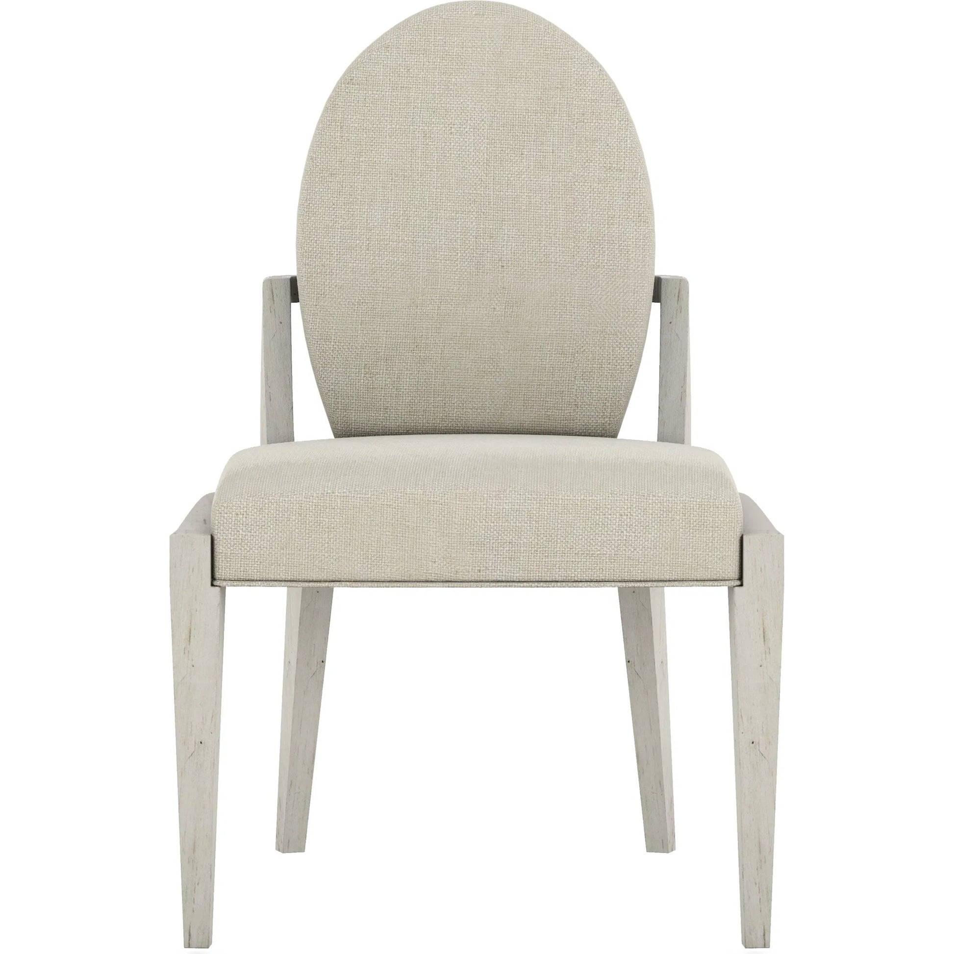 Ashlar Upholstered Side Chair (Set of 2) by A.R.T. Furniture in beige and bisque. Made from parawood solids, birch veneers, foam, fabric in a transitional style.