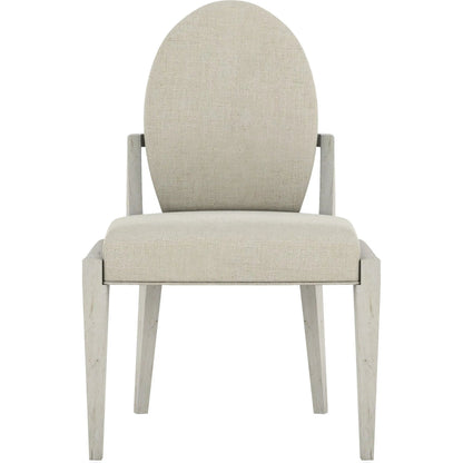 Ashlar Upholstered Side Chair (Set of 2) by A.R.T. Furniture in beige and bisque. Made from parawood solids, birch veneers, foam, fabric in a transitional style.