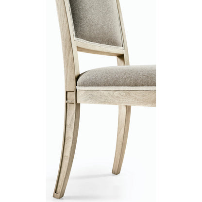 Timeless Flare Uph. Side Chair by Jonathan Charles. Made from beech wood, foam, fabric in a modern style.