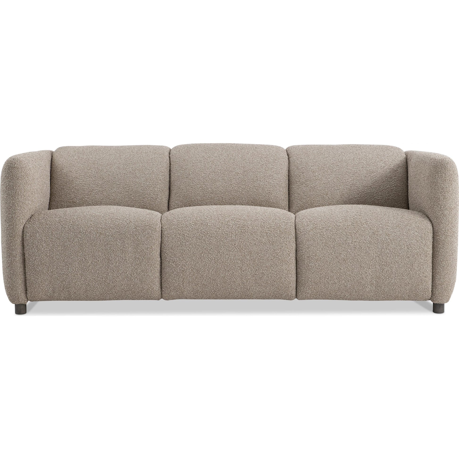 Luc Fabric Power Motion Sofa by Bernhardt in brown. Made from fabric in a transitional style.