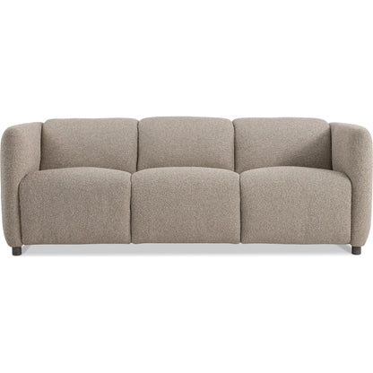 Luc Fabric Power Motion Sofa by Bernhardt in brown. Made from fabric in a transitional style.