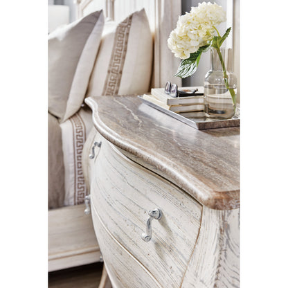 Traditions Bachelors Chest by Hooker Furniture in pistachio. Made from pine veneers, solid wood-edge top in a cottage & farmhouse style.