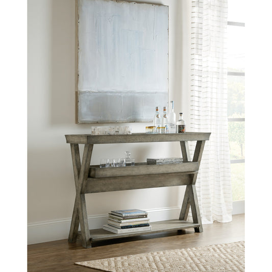 Pertuso Consulate Table by Hooker Furniture in shiitake. Made from oak veneers in a cottage & farmhouse style.
