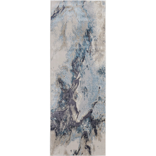 Astra Transitional Rug - 39L4F by Feizy in blue, gray, ivory. Made from polypropylene, polyester in a unique style.