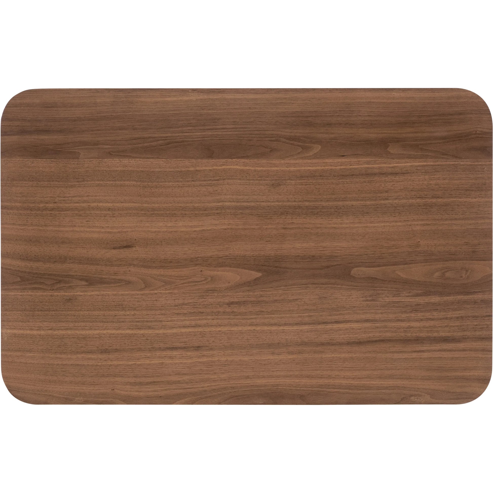 Eleana Two Drawer Nightstand by Hooker Furniture in light caramel, quartered walnut veneers, sunlit bronze metal. Made from walnut veneers in a modern style.