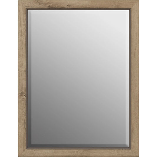 Garrison Landscape Mirror by A.R.T. Furniture in washed oak. Made from parawood solids with ash embossing, glass in a modern style.