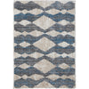 Ivory, Gray, Blue / 2' x 3'