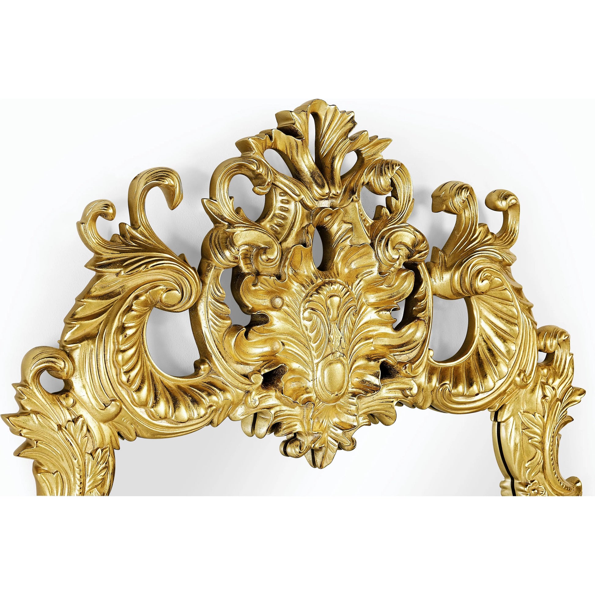 Buckingham Gilded Rococo Style Mirror by Jonathan Charles in gold and light antique gold-leaf. Made from acacia in a traditional style.