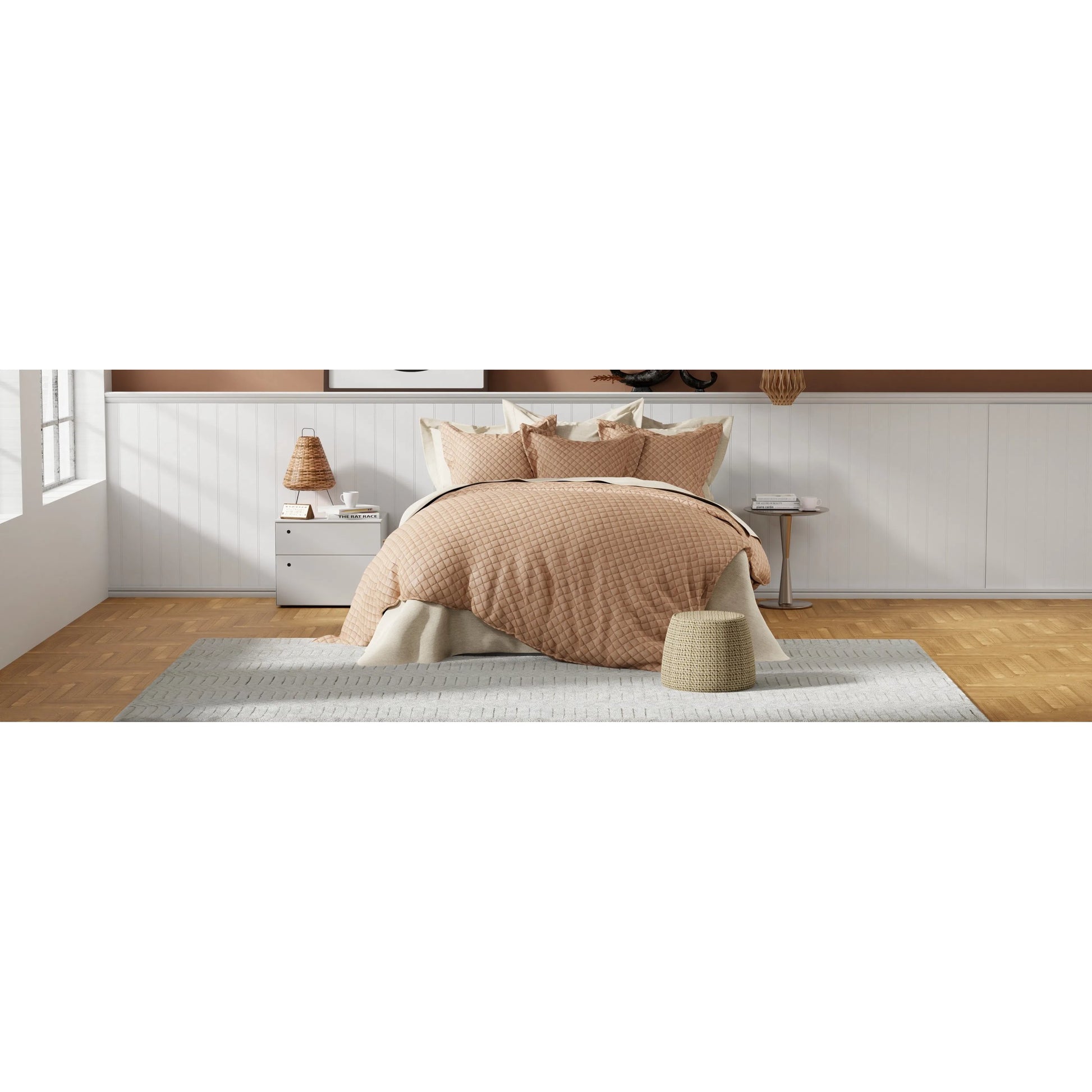 Matson Transitional Solid Rug - T14T6031 by Thom Felicia by Feizy Rugs in ivory. Made from wool in a unique style.